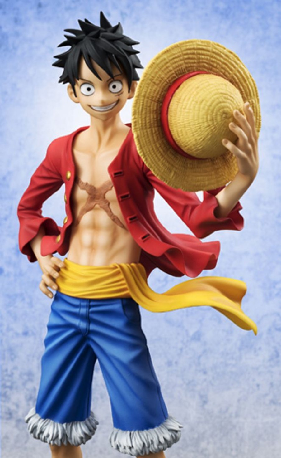 Pre-Owned Akiba Soul The Husbandos | One Piece - Monkey D. Luffy - Excellent Model - Portrait Of Pirates Sailing Again - 1/8 - Ver.2 (Megahouse)