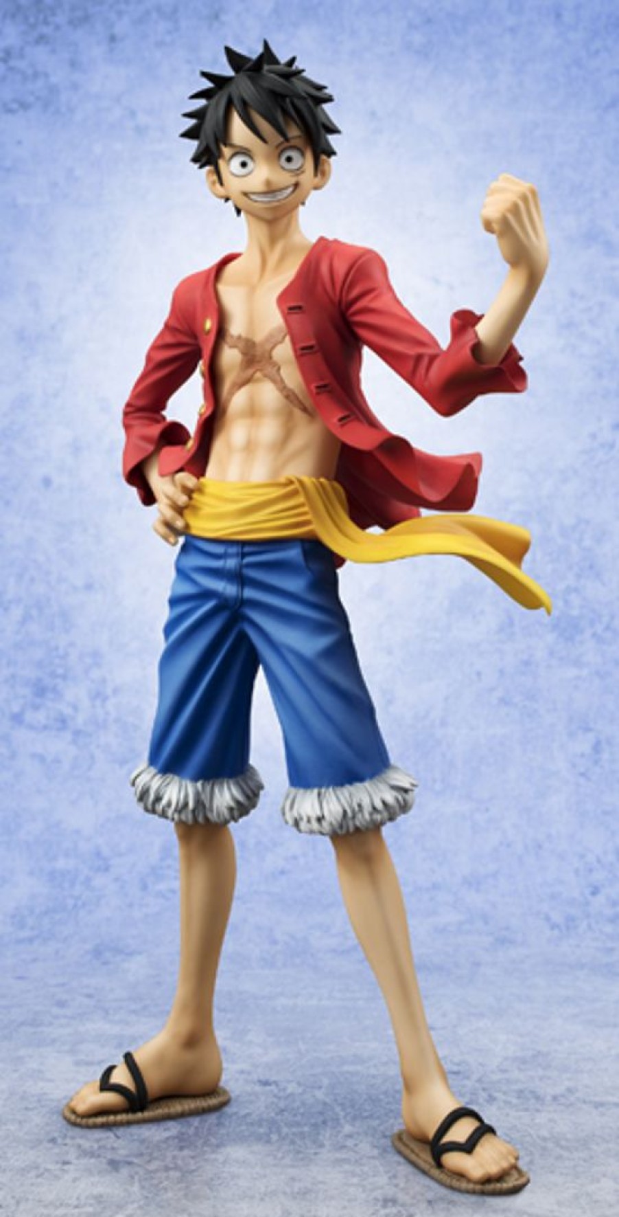 Pre-Owned Akiba Soul The Husbandos | One Piece - Monkey D. Luffy - Excellent Model - Portrait Of Pirates Sailing Again - 1/8 - Ver.2 (Megahouse)