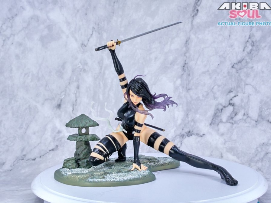 Pre-Owned Akiba Soul The Waifus | X-Men - Psylocke - Bishoujo Statue - Marvel X Bishoujo - 1/7 - X-Force Ninja Outfit (Kotobukiya)