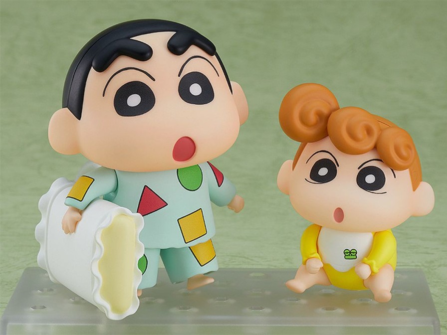 Pre-Owned Akiba Soul The Husbandos | Crayon Shin-Chan - Nohara Himawari - Nohara Shinnosuke - Nendoroid (#1565) - Pajama Ver. (Good Smile Company)