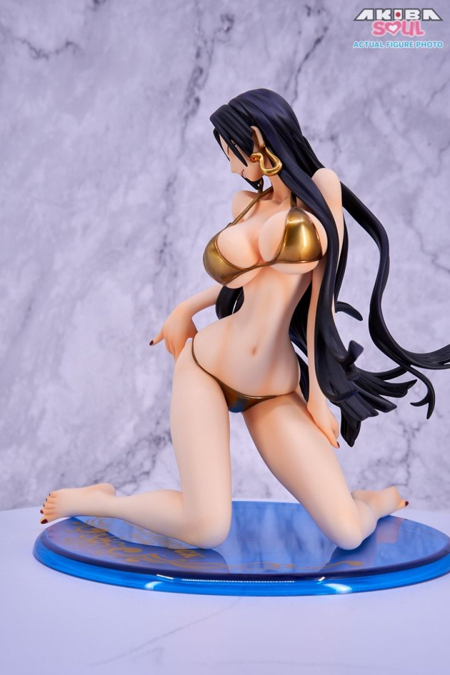 Pre-Owned Akiba Soul The Waifus | One Piece - Boa Hancock - Excellent Model - Portrait Of Pirates Limited Edition - 1/8 - Ver.Bb| Ver.Bb_Gold (Megahouse)