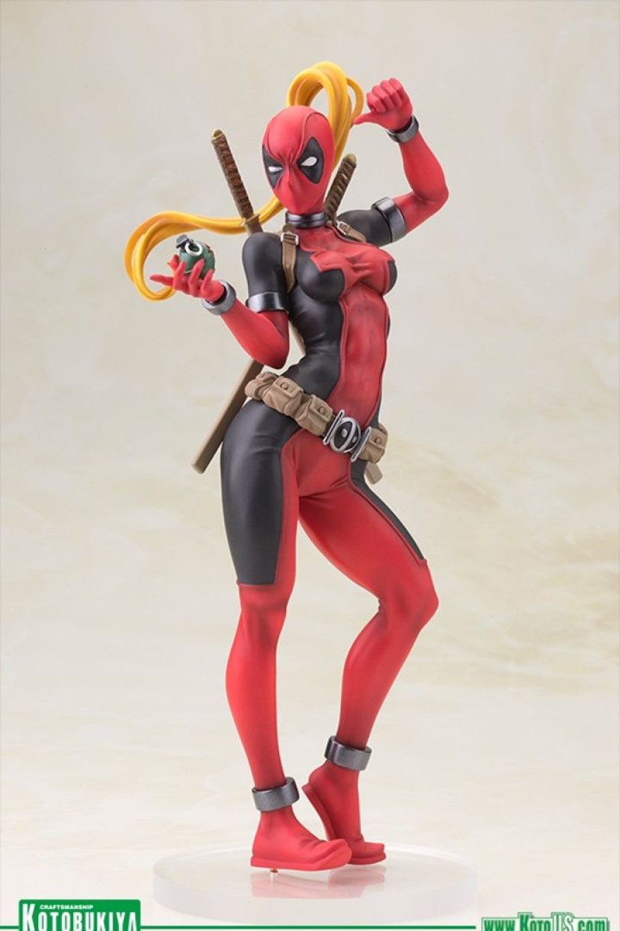 Pre-Owned Akiba Soul The Waifus | Deadpool - Lady Deadpool - Bishoujo Statue - Marvel X Bishoujo - 1/7 (Kotobukiya)