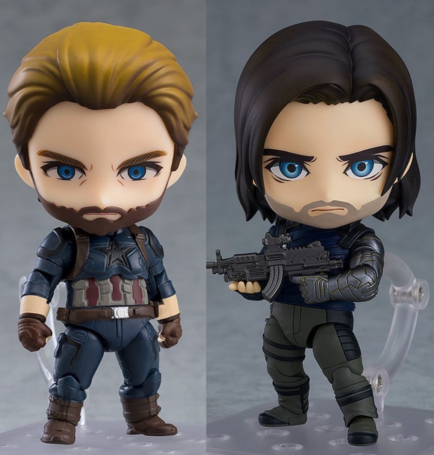 Pre-Owned Akiba Soul The Husbandos | Avengers: Infinity War - Captain America - Rocket Raccoon And Winter Soldier - Non-Scale - Bundle (Good Smile Company)